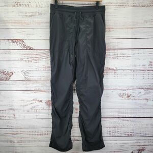 CRZ YOGA Womens Size L Lightweight Straight Leg Pocket Scrunch Pants Black EUC